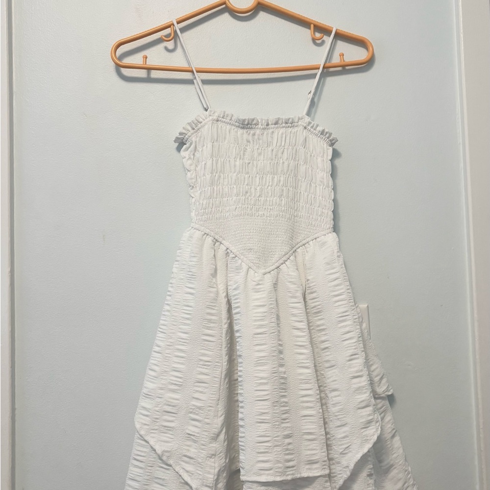 Wild Fable White Spaghetti Strap Midi Sundress